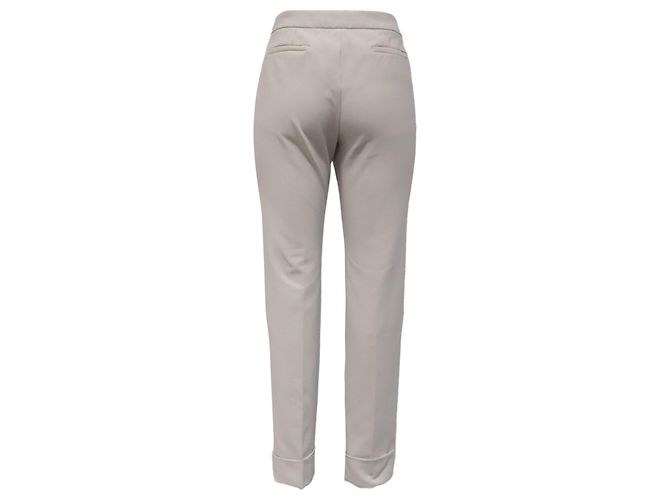 Pantalones Slim Armani Collezion en algodón blanco - vista 3