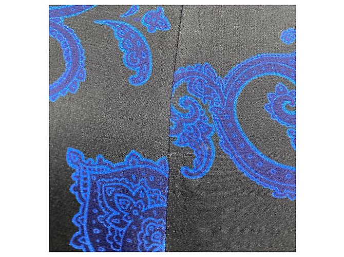 Mini abito A.L.C con stampa paisley in seta nera - vista 6