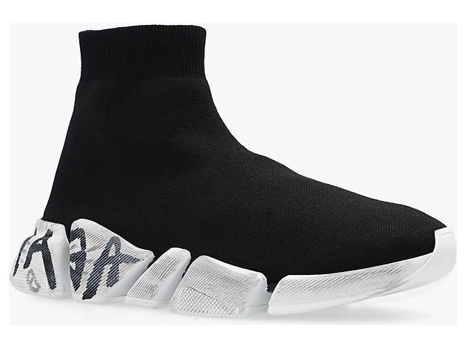 Balenciaga ‘Speed 2.0 graffiti’ Sock-Sneaker - Ansicht 4