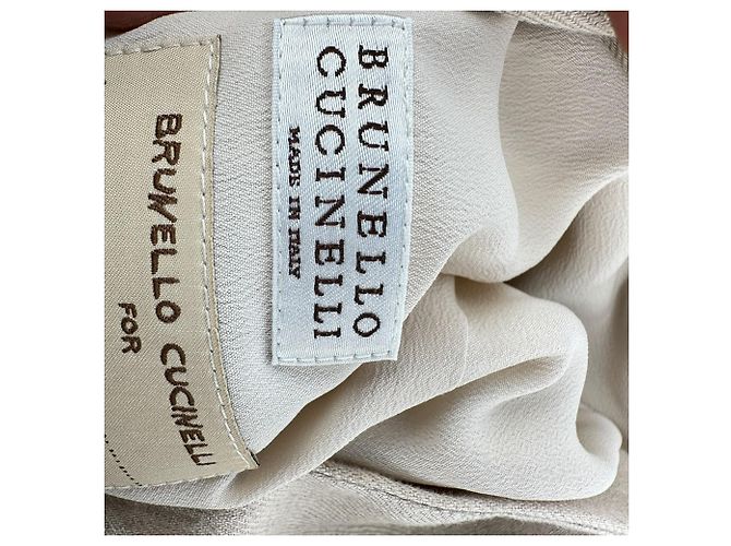 Blazer cruzado Brunello Cucinelli en lino beige - vista 5