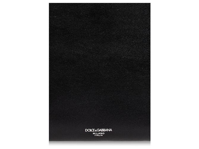 Dolce & Gabbana Borsa a Busta in Pelle Nera - vista 4