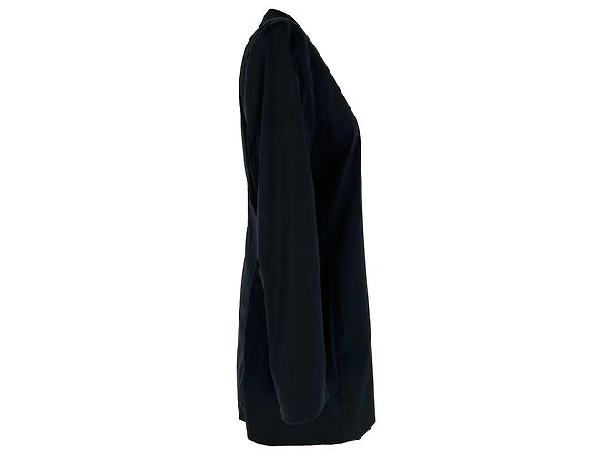 Blazer de botones ocultos Jil Sander en algodón negro - vista 2