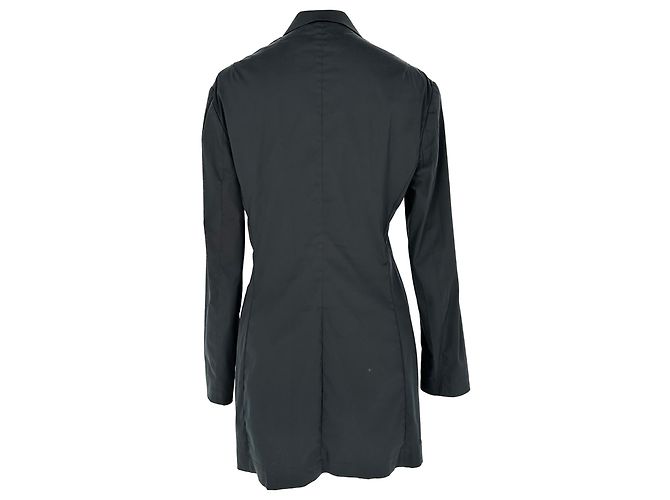 Blazer de botones ocultos Jil Sander en algodón negro - vista 3