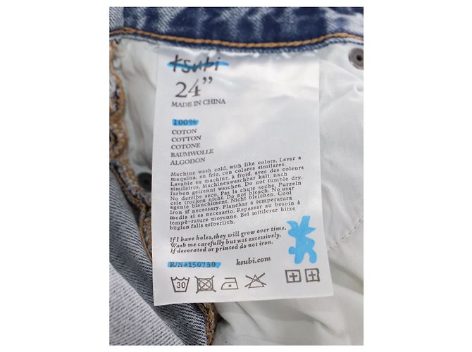 Autre Marque Vaqueros Ksubi Brooklyn Klub en denim de algodón azul - vista 4
