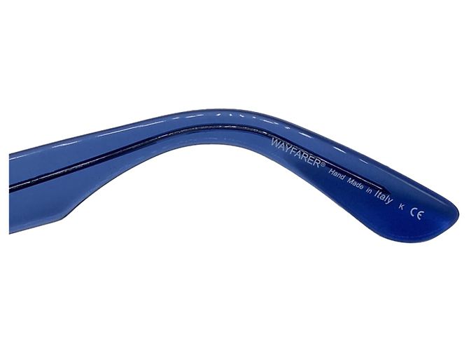 Occhiali da sole Ray-Ban RB2140 Wayfarer Square in acetato blu - vista 9