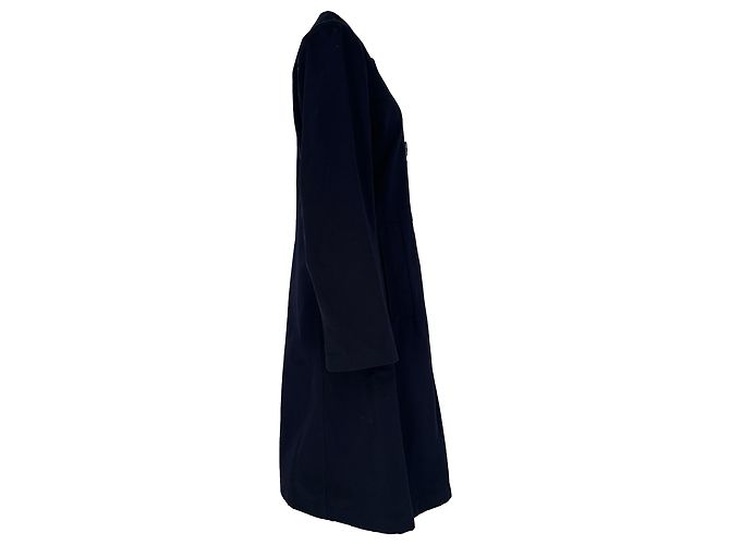Gabardina cruzada Jil Sander en algodón azul marino - vista 2