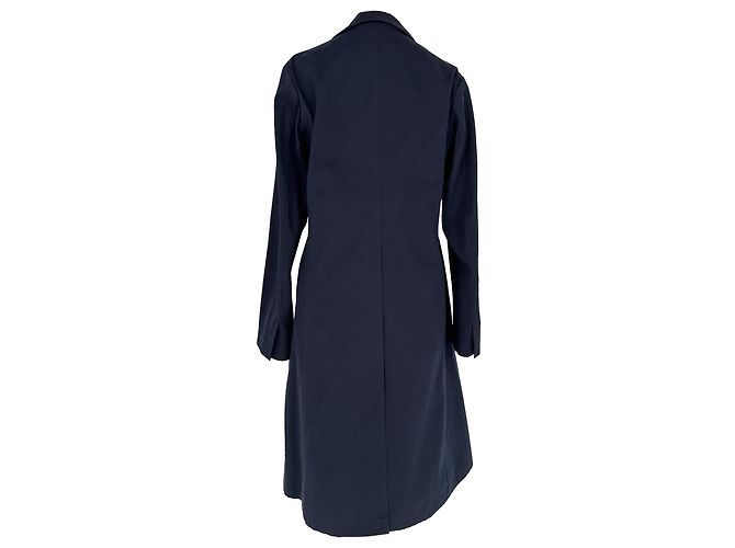 Gabardina cruzada Jil Sander en algodón azul marino - vista 3
