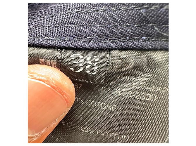 Gabardina cruzada Jil Sander en algodón azul marino - vista 5