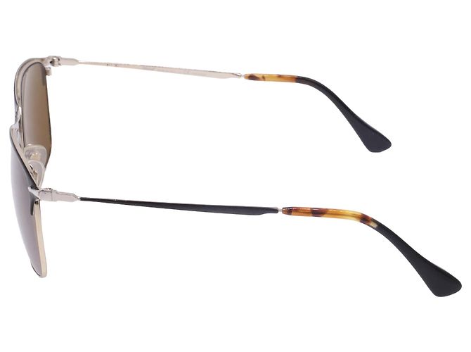 Occhiali da sole Persol 7359S Wayfarer in metallo nero - vista 3