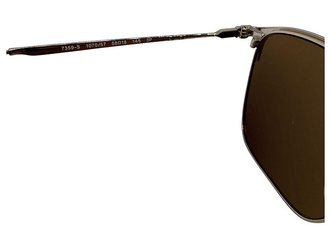 Occhiali da sole Persol 7359S Wayfarer in metallo nero - vista 6