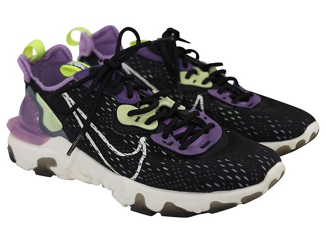 Nike React Vision Sneakers in Gravity Purple Volt Synthetic - Ansicht 2
