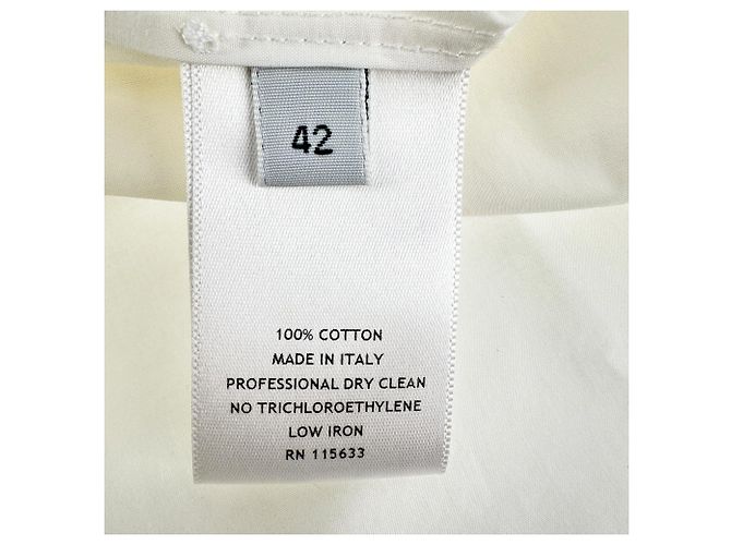 Camicia con bottoni nascosti Gabriela Hearst in cotone bianco - vista 5
