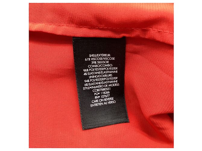 Vestido Mini Xadrez Alice + Olivia Hazeline em Viscose Vermelha - vista 5