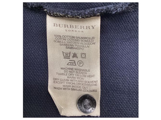 Polo Burberry House Check en algodón negro - vista 8