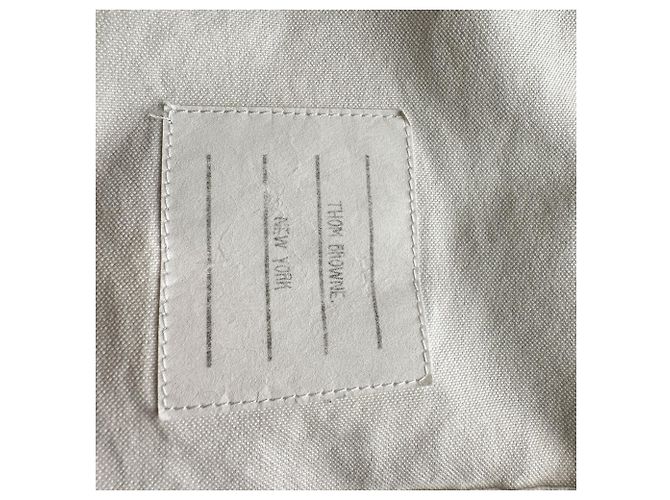 Thom Browne Button-Down-Hemd aus weißer Baumwolle - Ansicht 5