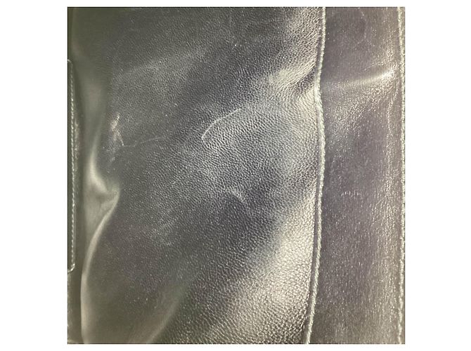 Borsa Gucci con manico superiore e doppia patta in pelle di coccodrillo nera - vista 13