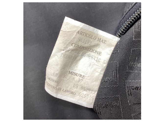 Borsa a tracolla con placca logo Moschino in poliestere nero - vista 7