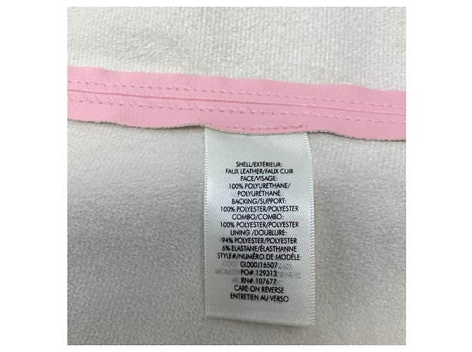 Abito camicia mini Jenn Alice + Olivia in ecopelle rosa - vista 5
