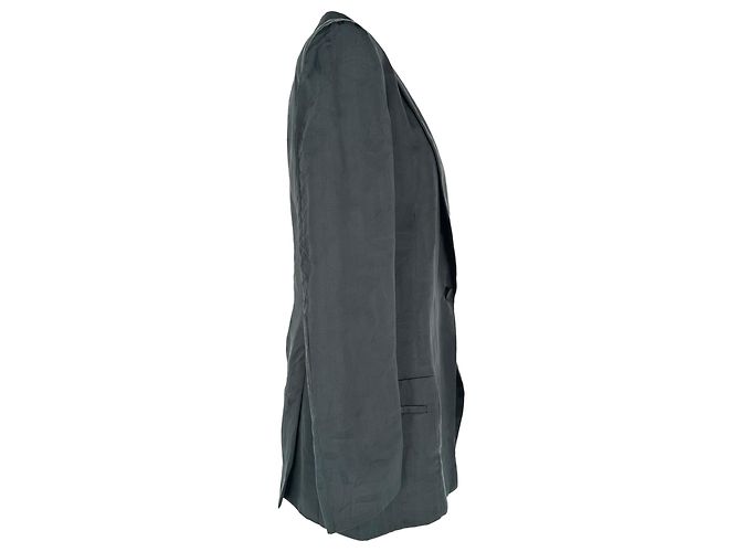 Gucci Single-Breasted Jacquard Blazer in Black Silk - view 2