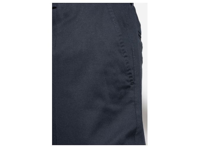 Dolce & Gabbana Hose aus blauer Baumwolle mit Bügelfalte - Ansicht 3