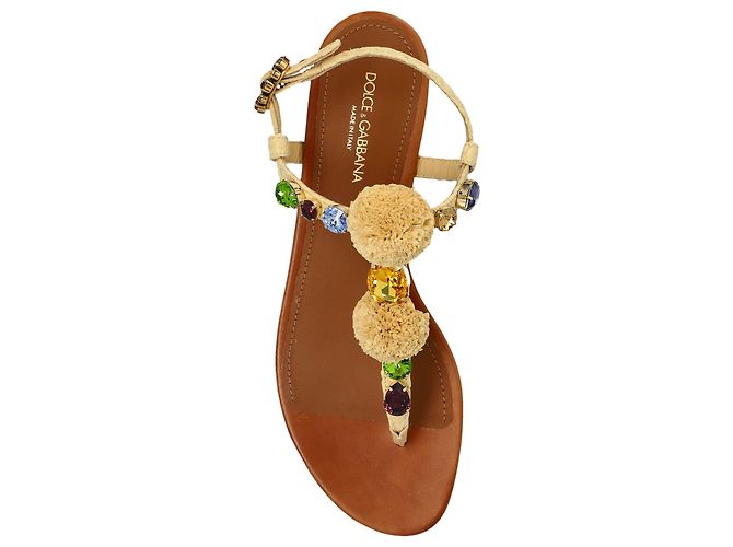 Dolce & Gabbana Sandali con decorazioni scintillanti - vista 4