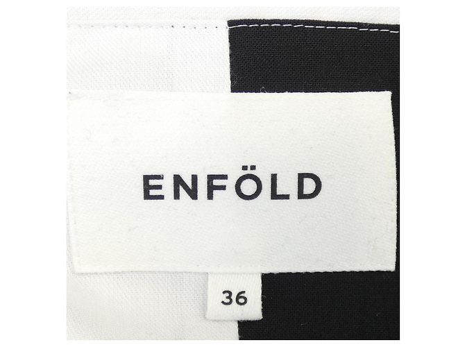 Autre Marque Abrigo negro ENFOLD de tela - vista 4