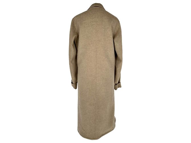 Abrigo de botones ocultos Joseph en cashmere marrón - vista 3