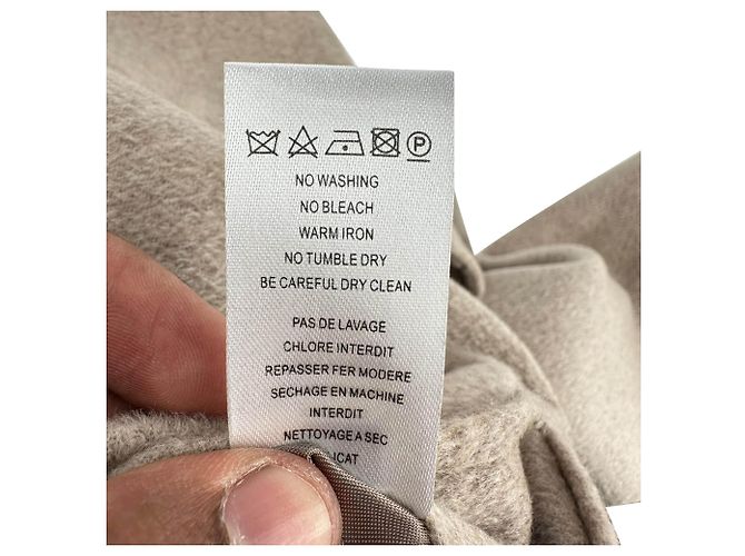 Abrigo de botones ocultos Joseph en cashmere marrón - vista 7