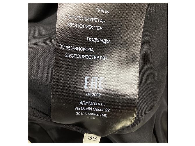 Falda midi de vinilo Alessandra Rich en poliuretano negro - vista 5