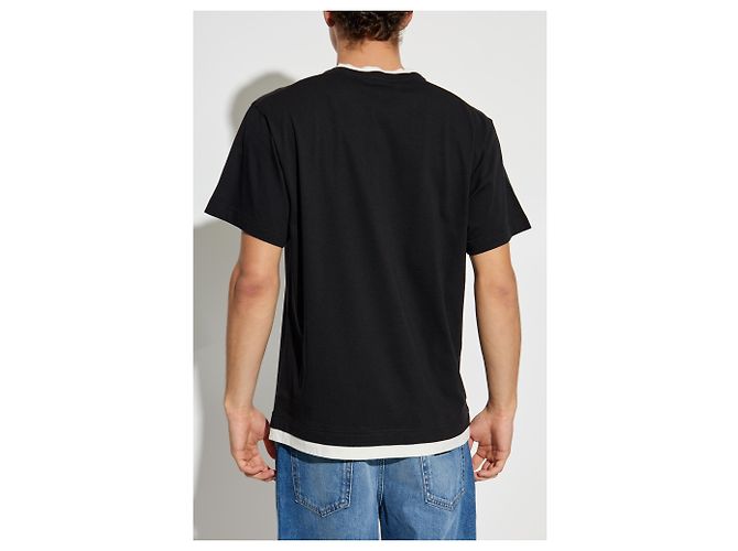T-shirt nera con logo Dolce & Gabbana in cotone - vista 2