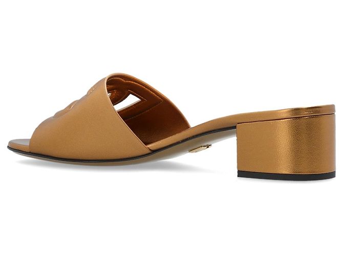 Dolce & Gabbana Slide con tacco e logo - vista 2