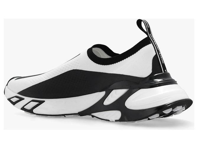 Dolce & Gabbana Slip-On Sneaker mit Logo Muster Weiß - Ansicht 4
