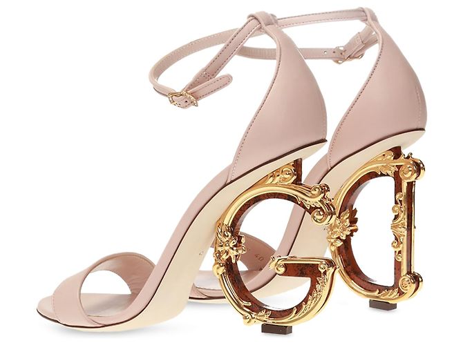 Dolce & Gabbana Sandalen mit dekorativem Absatz - Ansicht 5