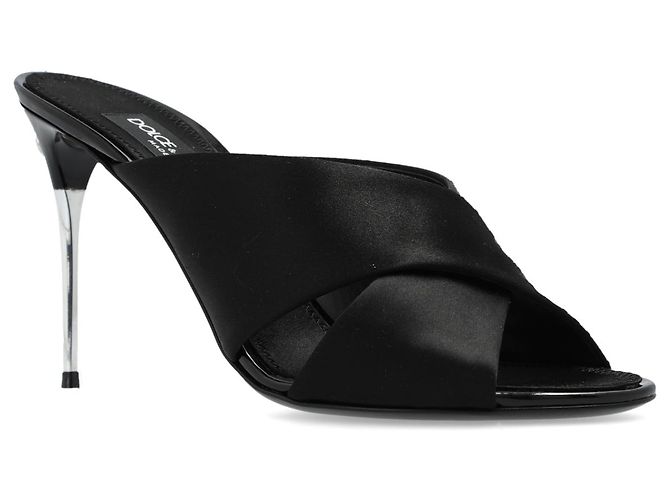 Dolce & Gabbana Slippers con tacco nere - vista 2