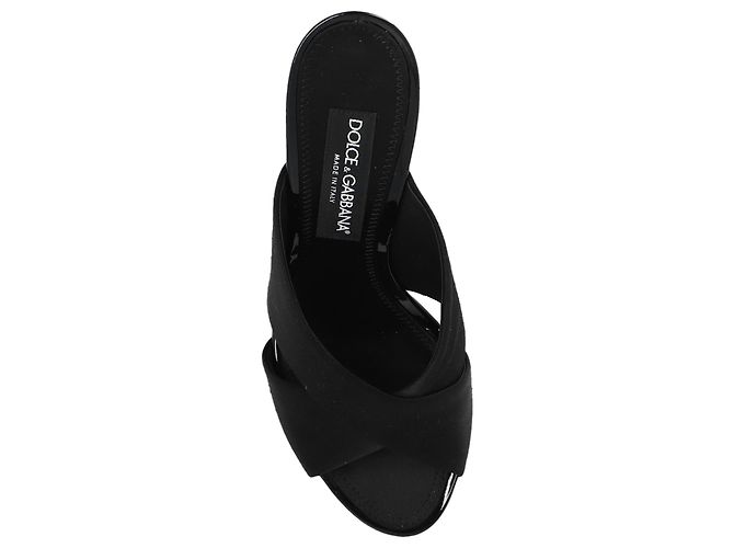 Dolce & Gabbana Slippers con tacco nere - vista 4