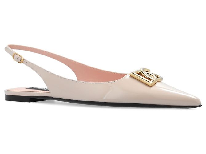 Dolce & Gabbana Bailarinas Slingback de Piel Rosa - vista 2