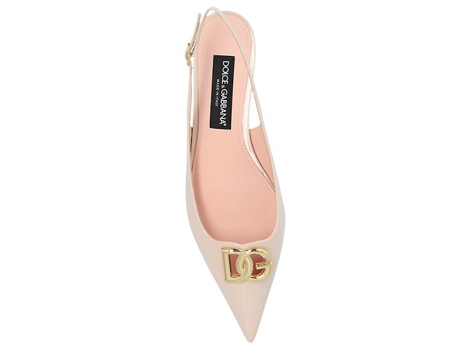 Dolce & Gabbana Bailarinas Slingback de Piel Rosa - vista 4