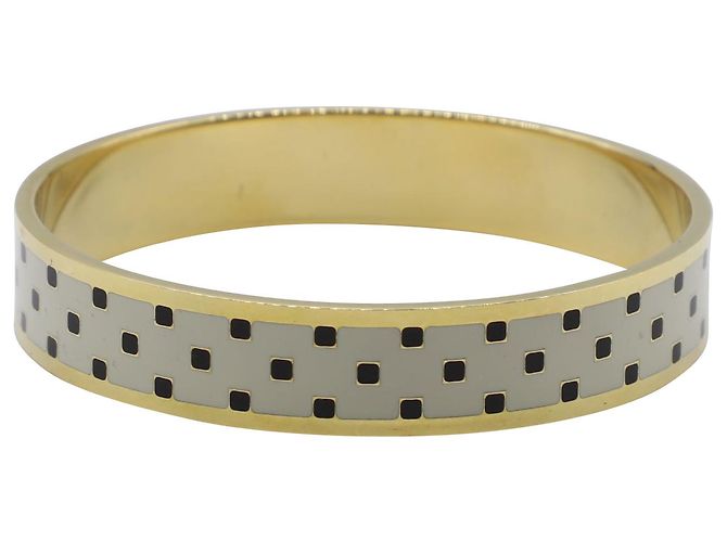Bangles Marc by Marc Jacobs con placca logo in metallo dorato - vista 5