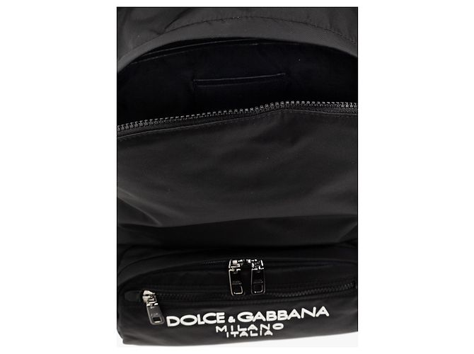 Zaino nero Dolce & Gabbana con logo - vista 4