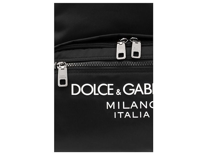 Zaino nero Dolce & Gabbana con logo - vista 5