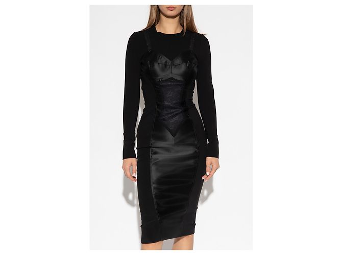 Dolce & Gabbana Kleid mit Lingerie-Einsatz - Ansicht 3