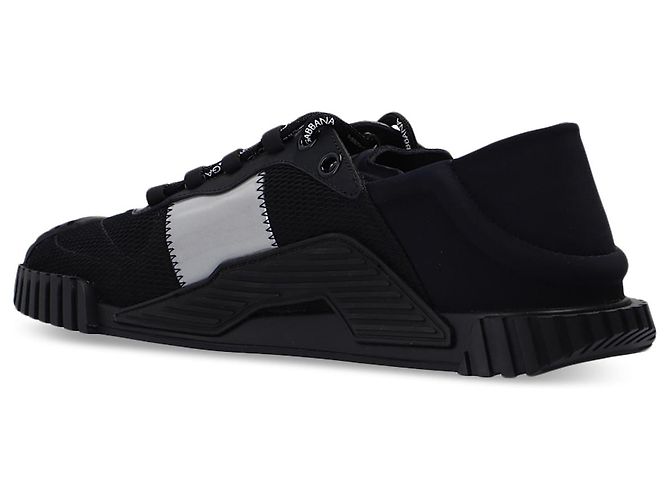 Sneakers nere Dolce & Gabbana con logo e mesh - vista 5