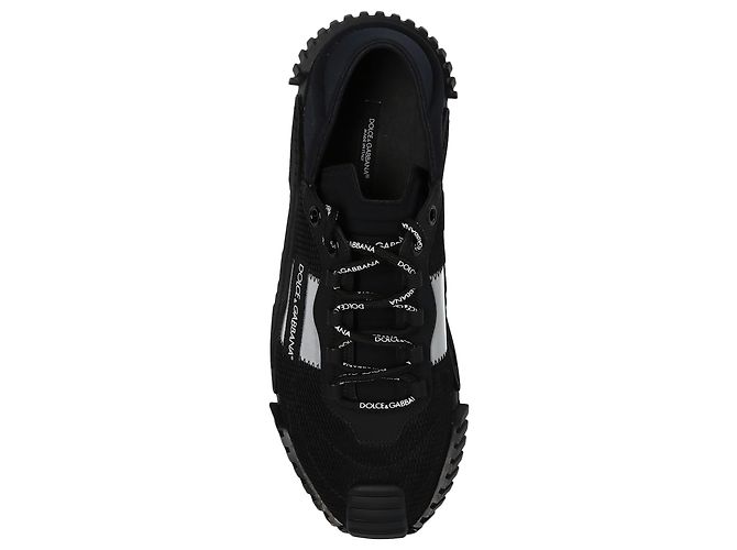 Sneakers nere Dolce & Gabbana con logo e mesh - vista 6