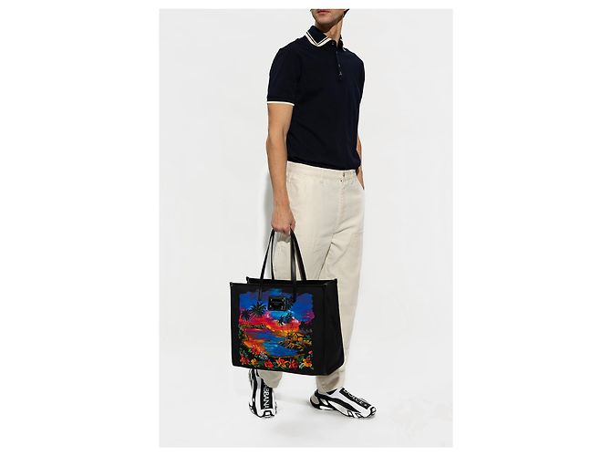 Sneakers Dolce & Gabbana con Logo Bianche e Nere - vista 2