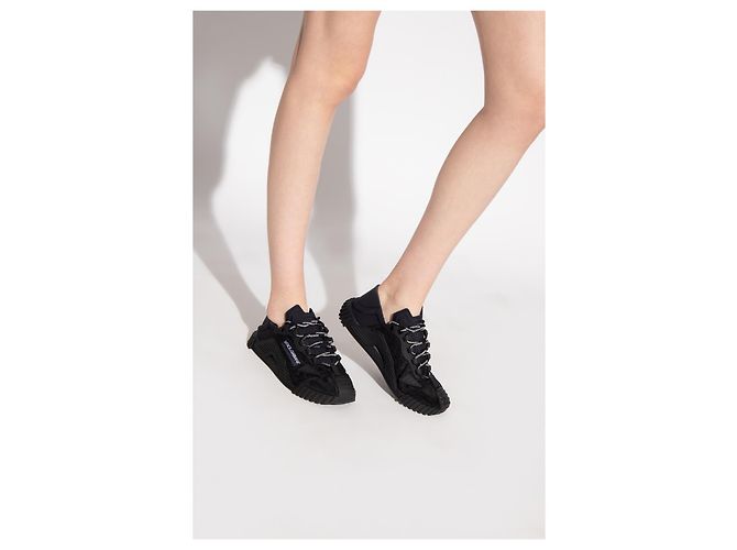 Sneakers NS1 Dolce & Gabbana in pelle nera - vista 2