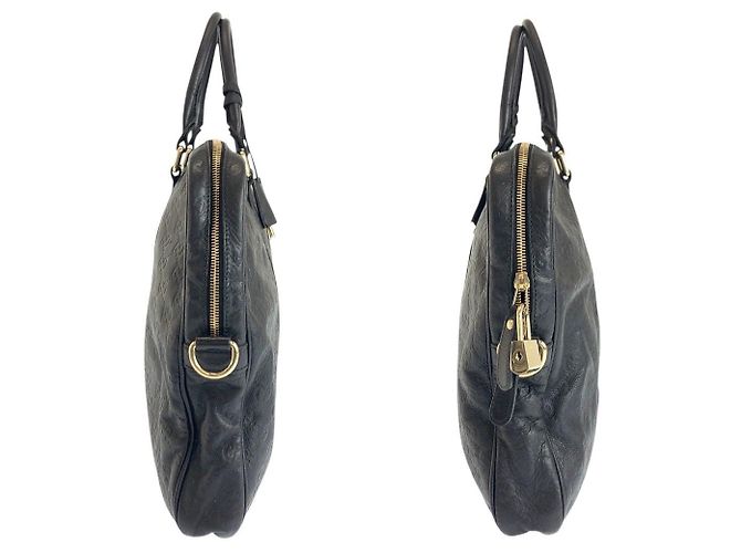 Borsa porta documenti in pelle Gucci Guccissima - vista 8