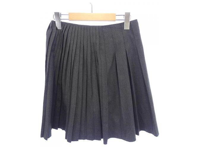 Autre Marque Falda de textil gris EBISU KURO - vista 2
