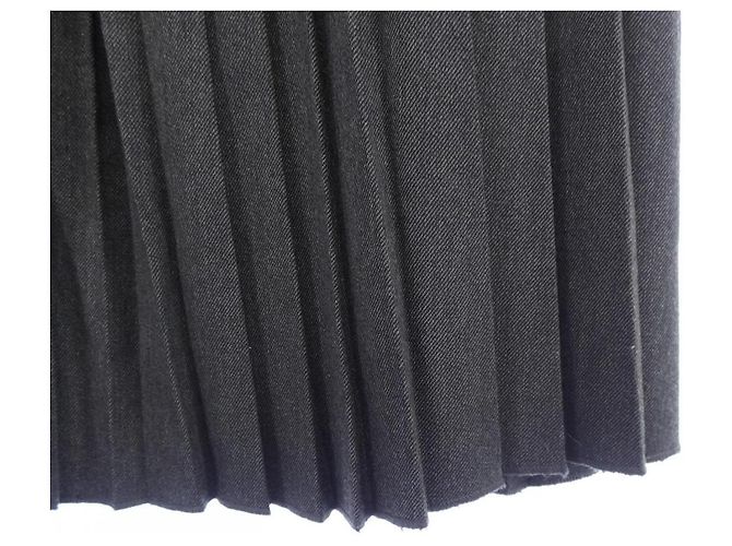 Autre Marque Falda de textil gris EBISU KURO - vista 6