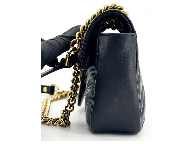 Gucci GG Marmont Flap Matelasse Leather Super Mini - vista 3