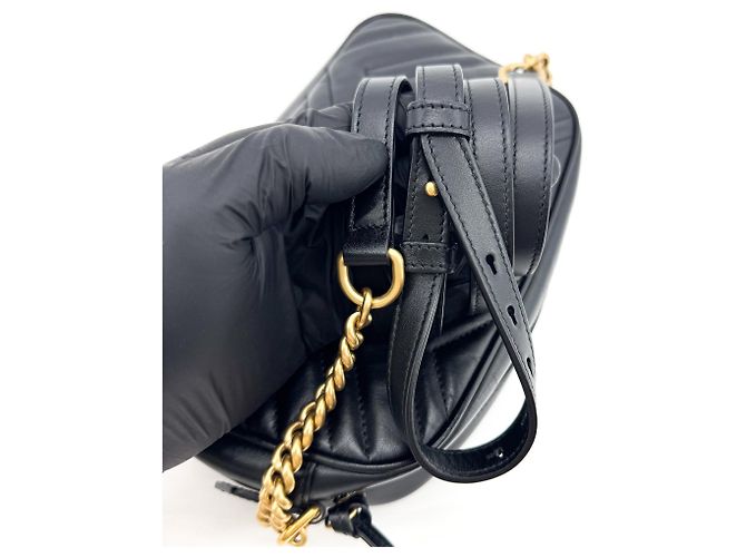 Gucci GG Marmont Chain Matelasse Leather Medium - vista 7